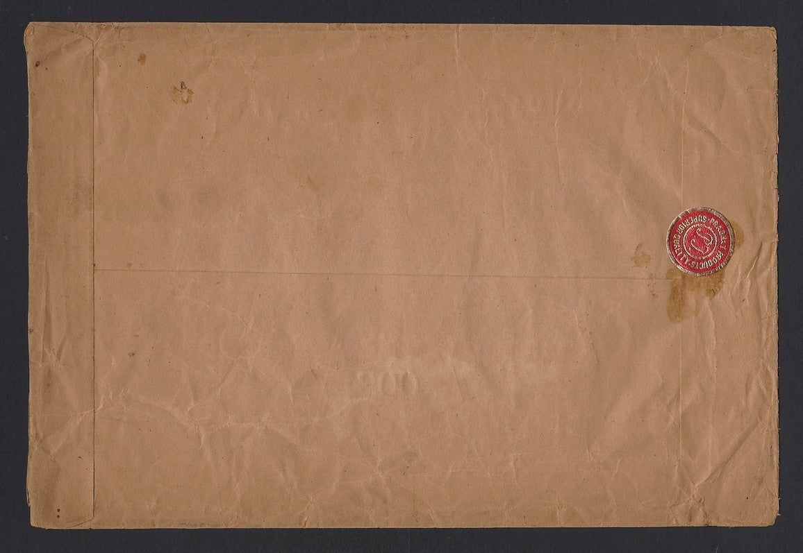 India vintage advertisement envelope for Prabhat Mantles