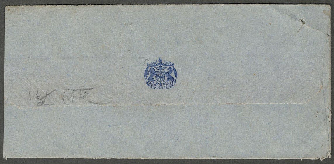 AOP India Unidentified herald crested envelope