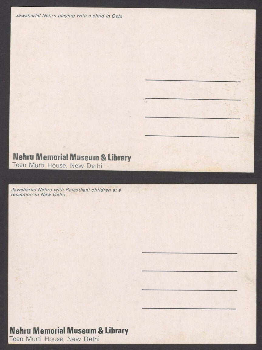 India 1963 Nehru Memorial postcards (6)