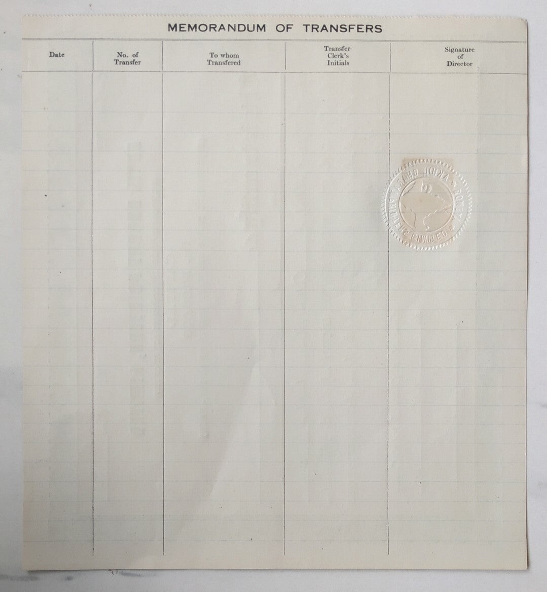 India 1947 Akhil Bharat Printers Limited share certificate
