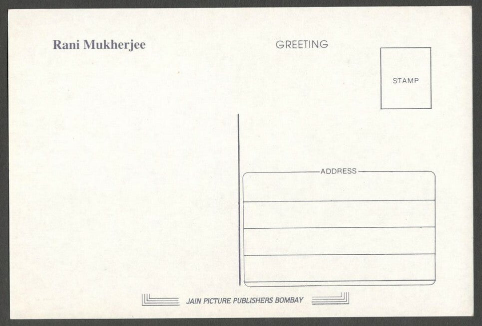 AOP India Bollywood postcard RANI MUKHERJEE