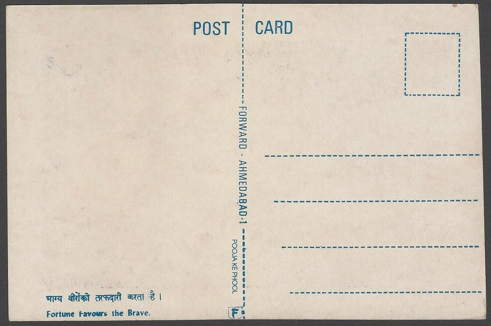 India Flowers vintage postcards (9)
