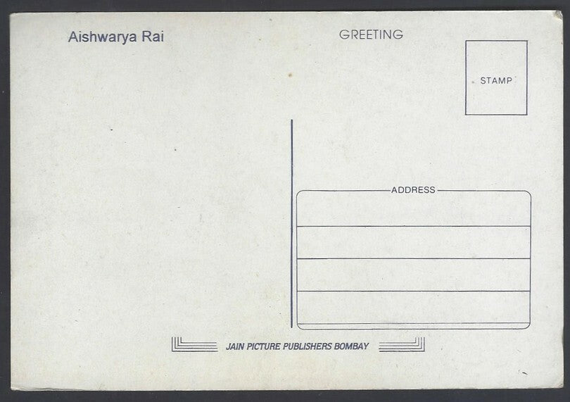 AOP India Bollywood AISHWARYA RAI vintage postcard