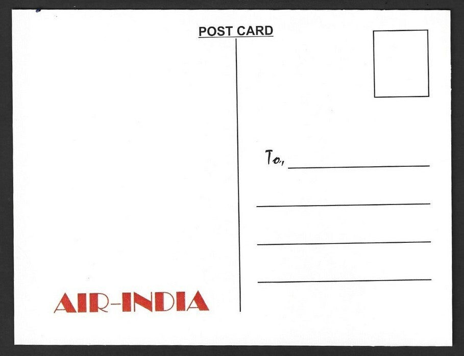 AIR INDIA BANGKOK reprinted postcard