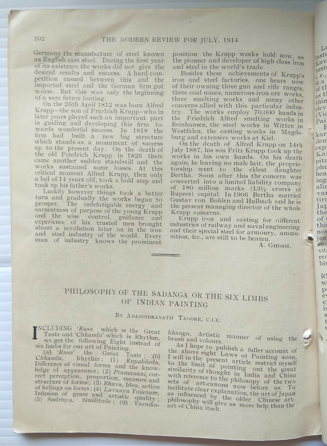 India THE MODERN REVIEW July 1914 Gandhi South Africa Commission 112pgs
