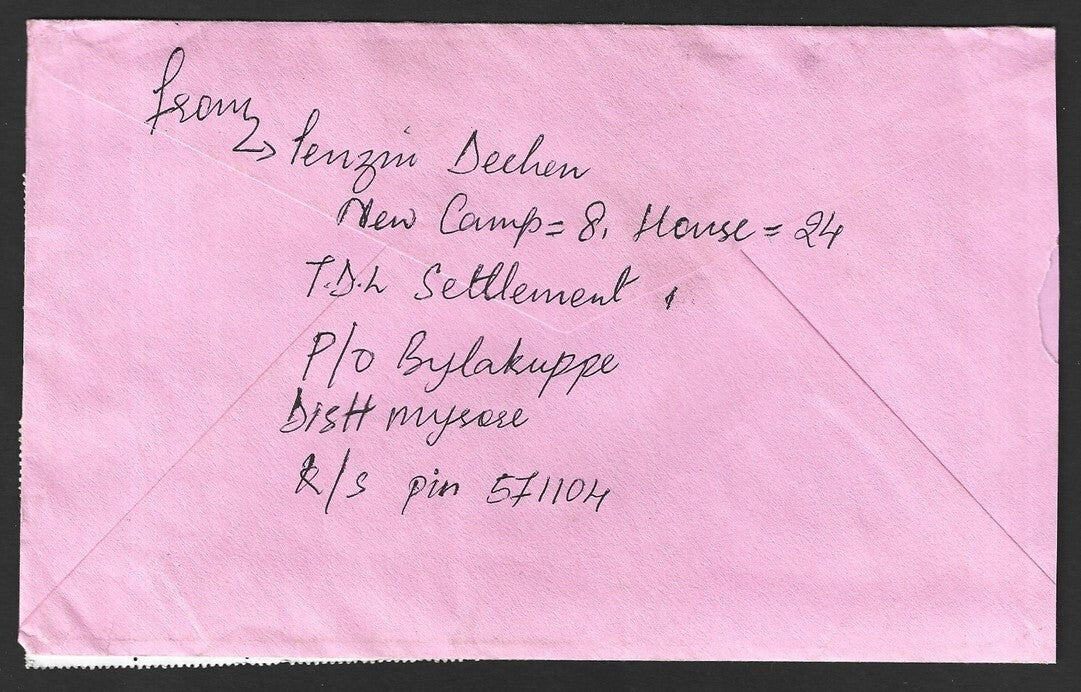 India 2009 Gandhi 100 x 25 on MeF airmail cover to Italy