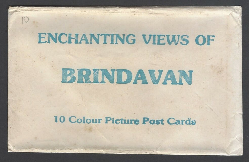 AOP India ENCHANTING VIEWS OF BRINDAVAN packet of 10 picture postcards
