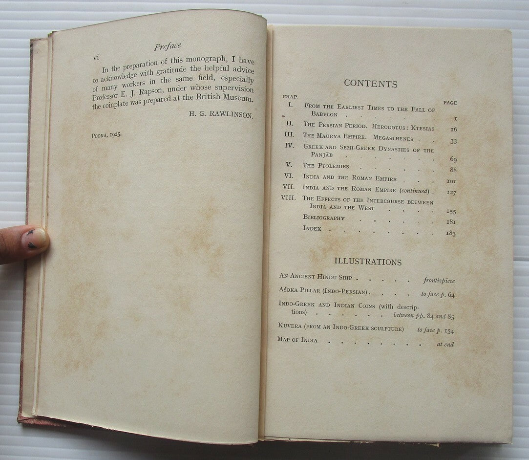 Intercouse between India & the Western World by Rawlinson HC 1926 Cambridge UP