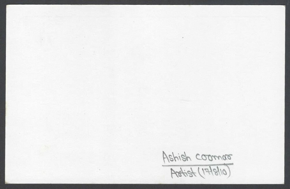 AOP Ashish Coomar, Artist pen sketch on autograph card India