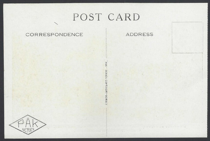 India vintage c.1940 postcard BOMBAY YACHT CLUB