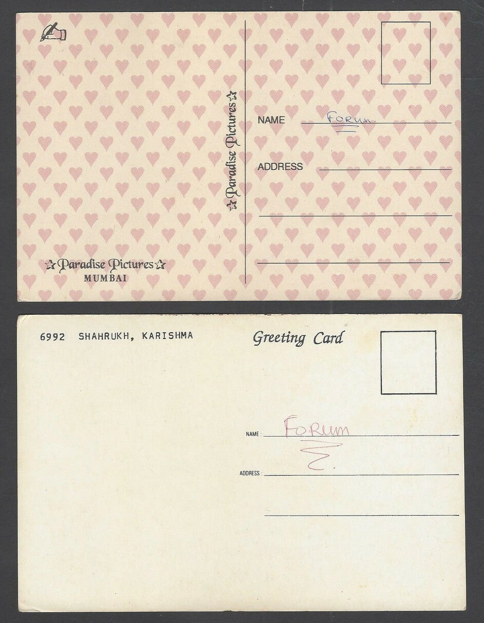 India Bollywood postcards SHAH RUKH KHAN (4)