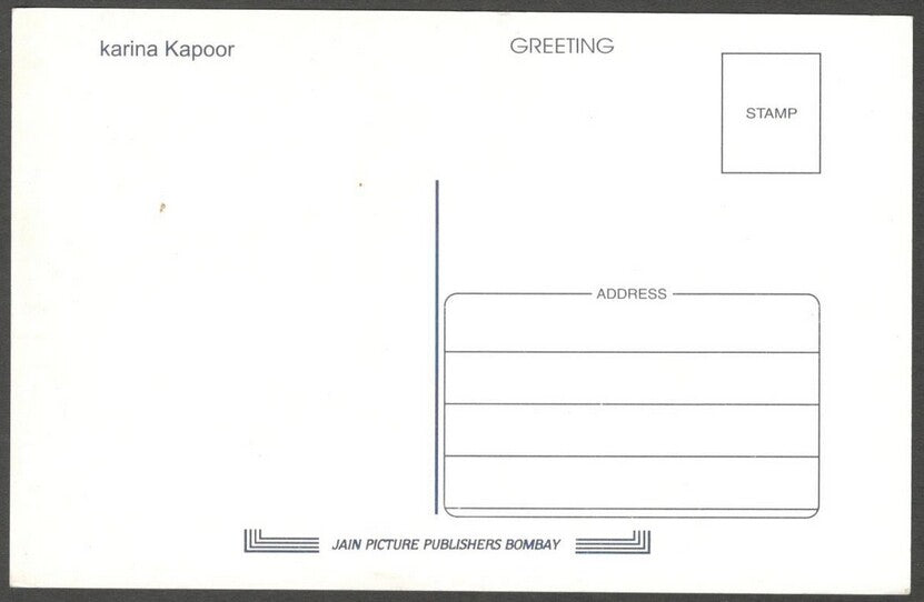 AOP India Bollywood vintage postcard KAREENA KAPOOR