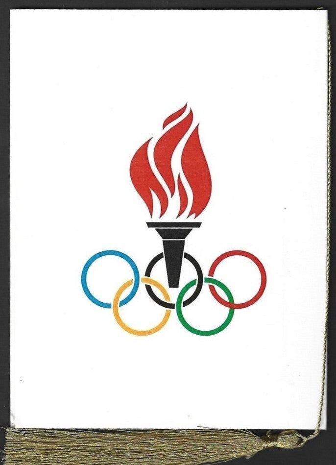 India 2024 Paris Olympics souvenir with 1964 Tokyo, Japan Olympics cachet