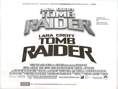 Lara Croft Tomb Raider color proofs & trials etc for India poster