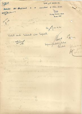 India WW2 1940 document: Use of Red Cross emblems.