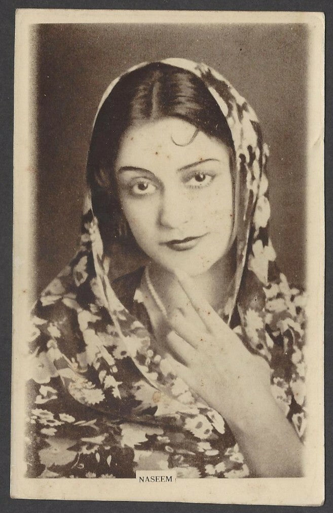 India vintage real photo postcard Naseem Banu