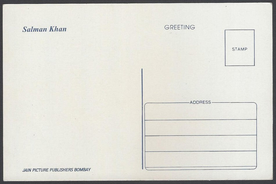 AOP India Bollywood vintage postcard - SALMAN KHAN