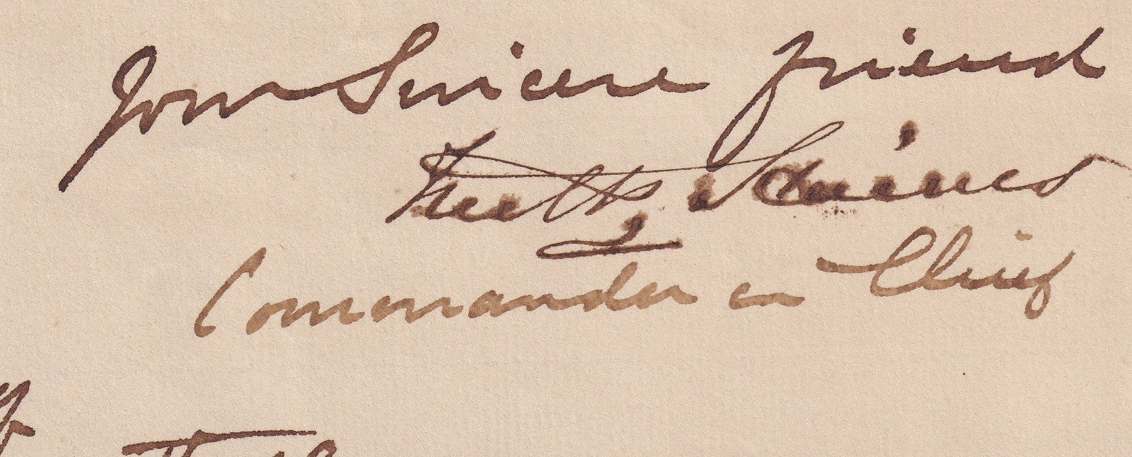 GOVERNMENT OF INDIA 1877 crested letter signed Commander in Chief Sir F P Haines