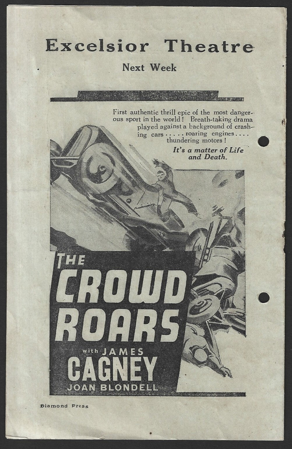 India 1930s EXCELSIOR Bombay movie programme
