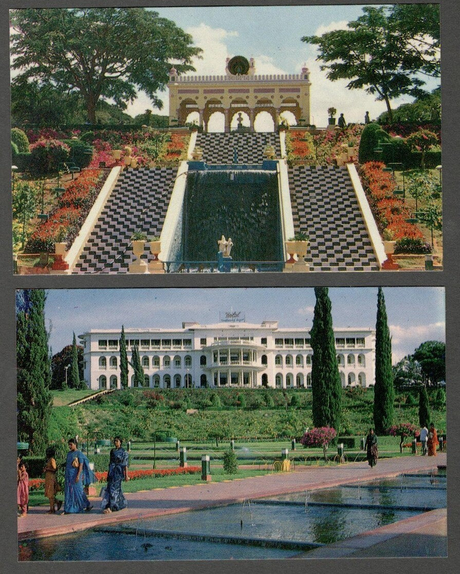 AOP India vintage set of 10 postcards BRINDAVAN	