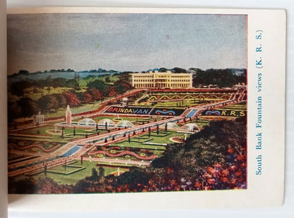 AOP India BRINDAVAN vintage Tourist booklet with 12 views