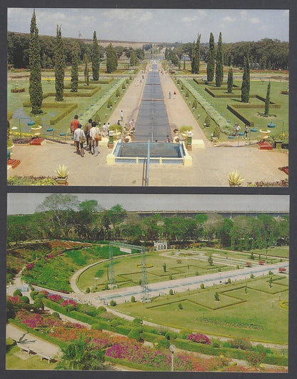AOP India MYSORE packet of 10 vintage postcards BRINDAVAN