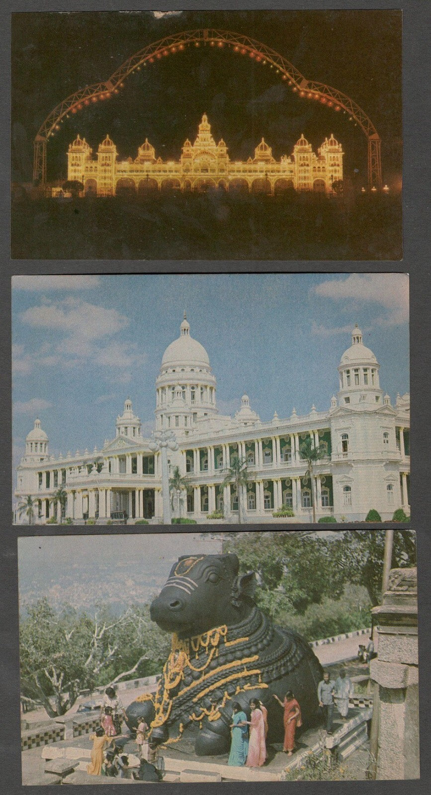 AOP India MYSORE vintage postcards (9)