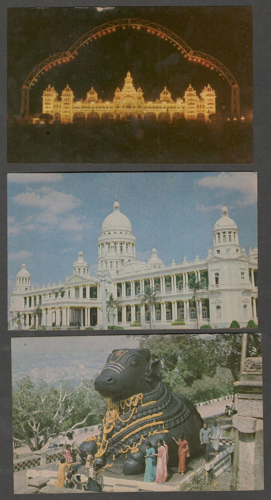 AOP India MYSORE vintage postcards (9)