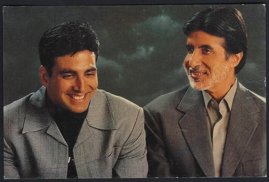 AOP India Bollywood AMITABH BACHCHAN & AKSHAY KUMAR vintage postcard