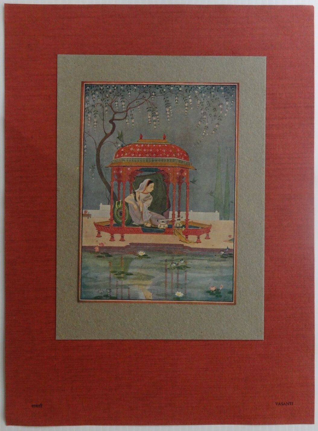 India vintage print VASANTI by J. M. AHIVASI