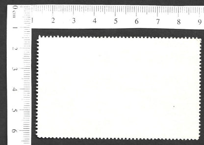 Vintage OVERLAND TO INDIA poster stamp - THE MALE POPULATION OF ALEM zaz