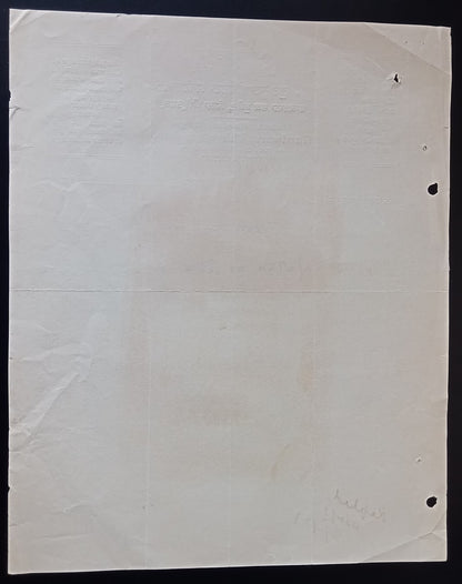 India Gurdwara Chherta Sahib, Chak Mukand 1929 letterhead