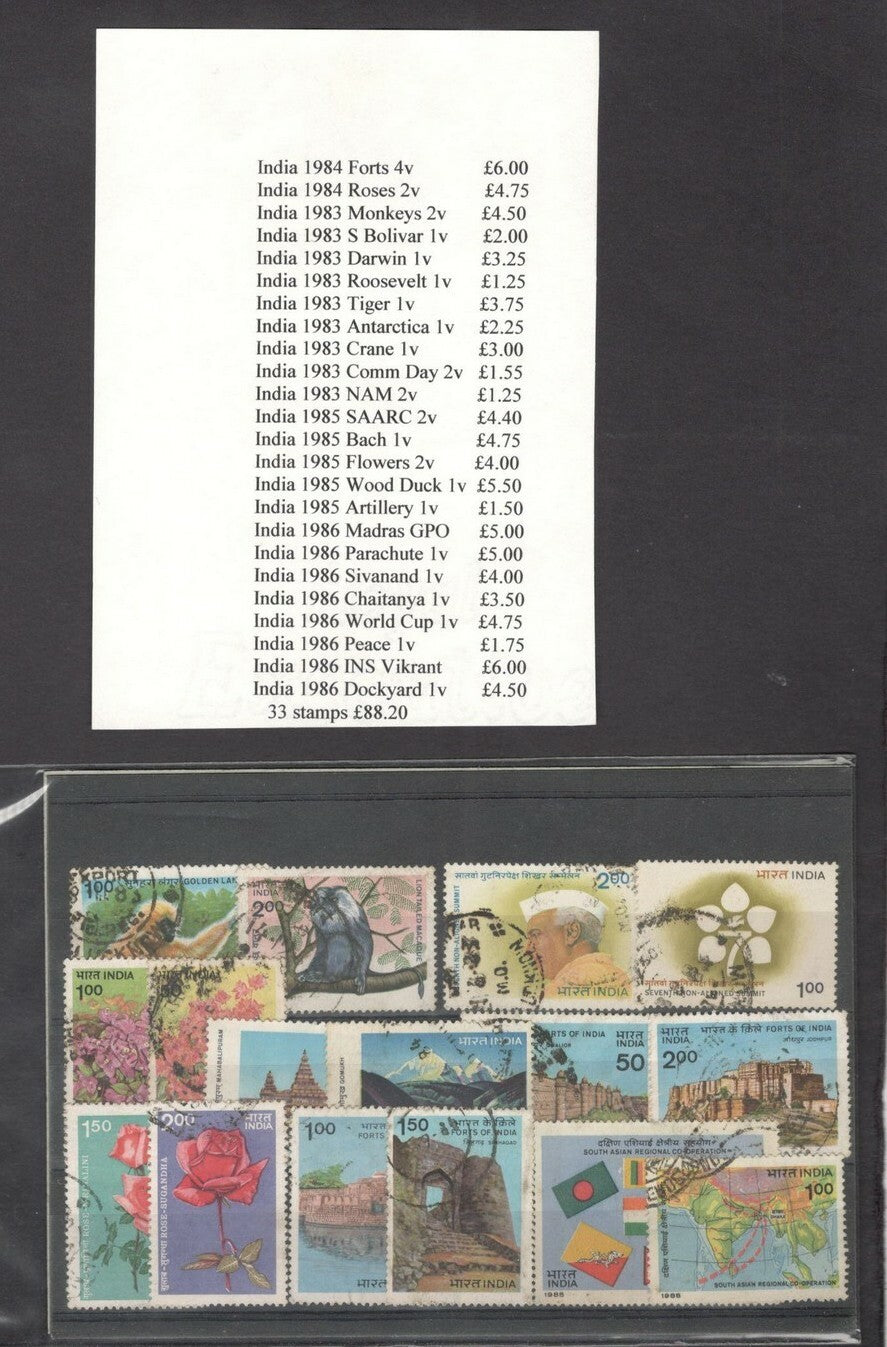 India 1951-2008 used & MNH collection SCV $434.25+++