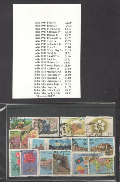 India 1951-2008 used & MNH collection SCV $434.25+++