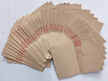 AOP India Hyderabad State 1937 6p+6p postal cards unused x 100. HG #22 WHOLESALE