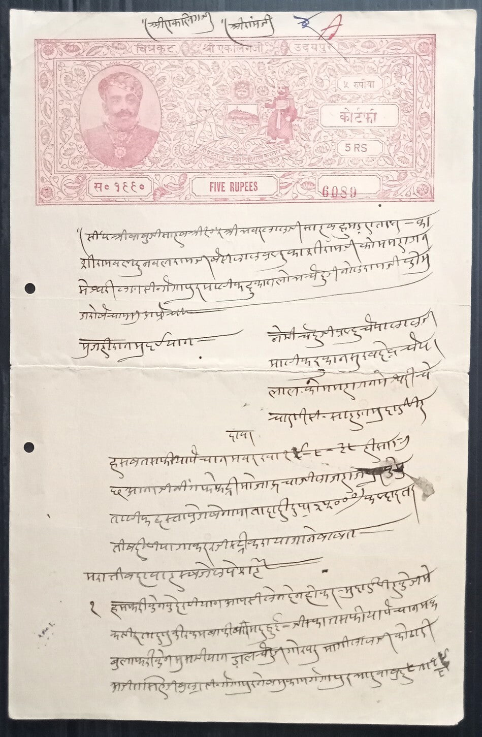 AOP India Udaipur State stamp papers collection (11) 
