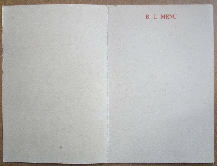 B I British India Steam Navigation Co blank menu folders (4)