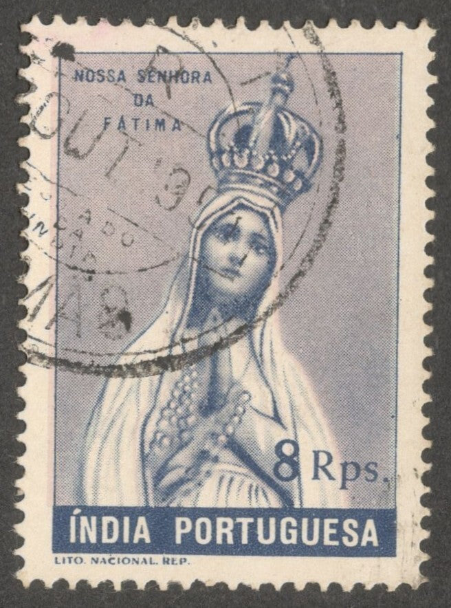 AOP Portuguese India 1945 Fatima 8rp fine used