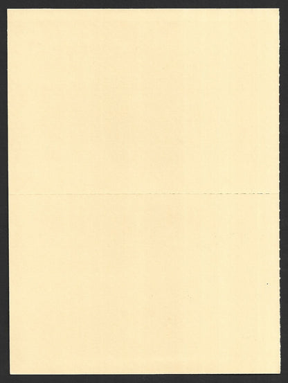 India 25p Meghdoot Gandhi postal stationery card pair, one PRINTED DOUBLE error