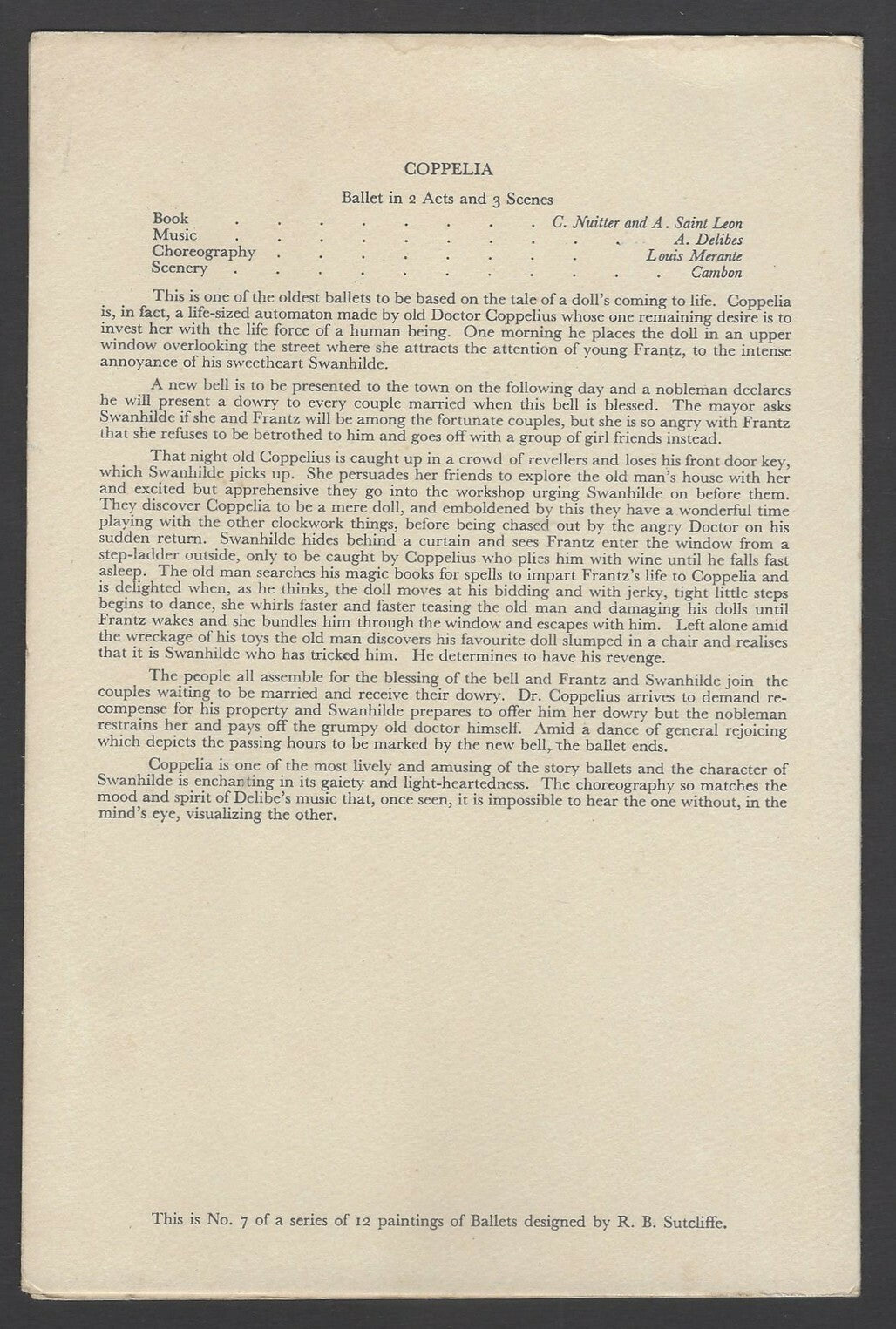 B.I. British India Line Ballets menu cards (3)