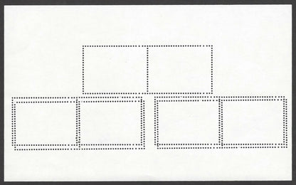 India 2015 Animals Rhino Lions S/S DOUBLE PERFORATIONS ERROR MNH