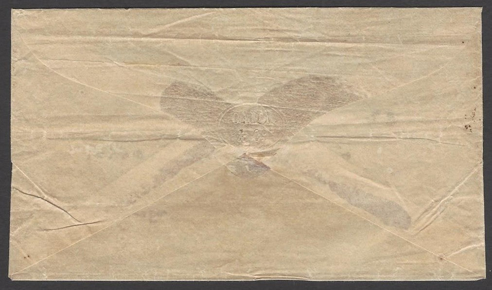 India 1857 cover with Opium Trader Cama & Co seal