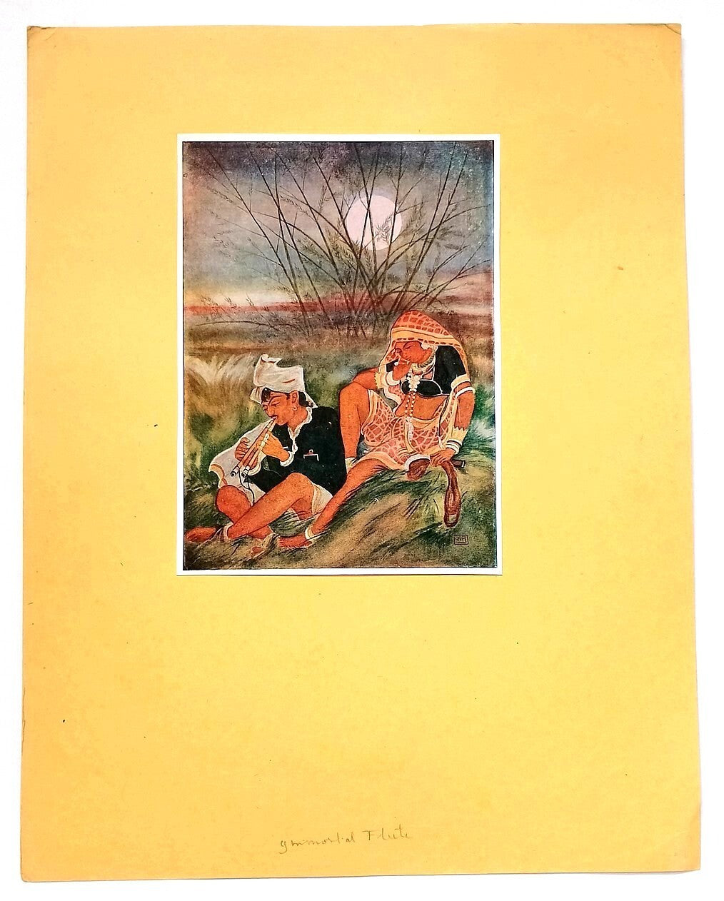 AOP KANU DESAI vintage print India - IMMORTAL FLUTE