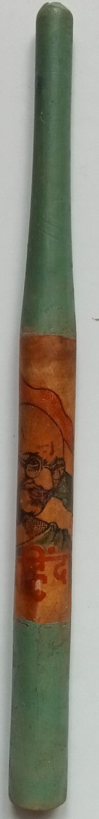 (AOP) India vintage wooden pen holder - GANDHI