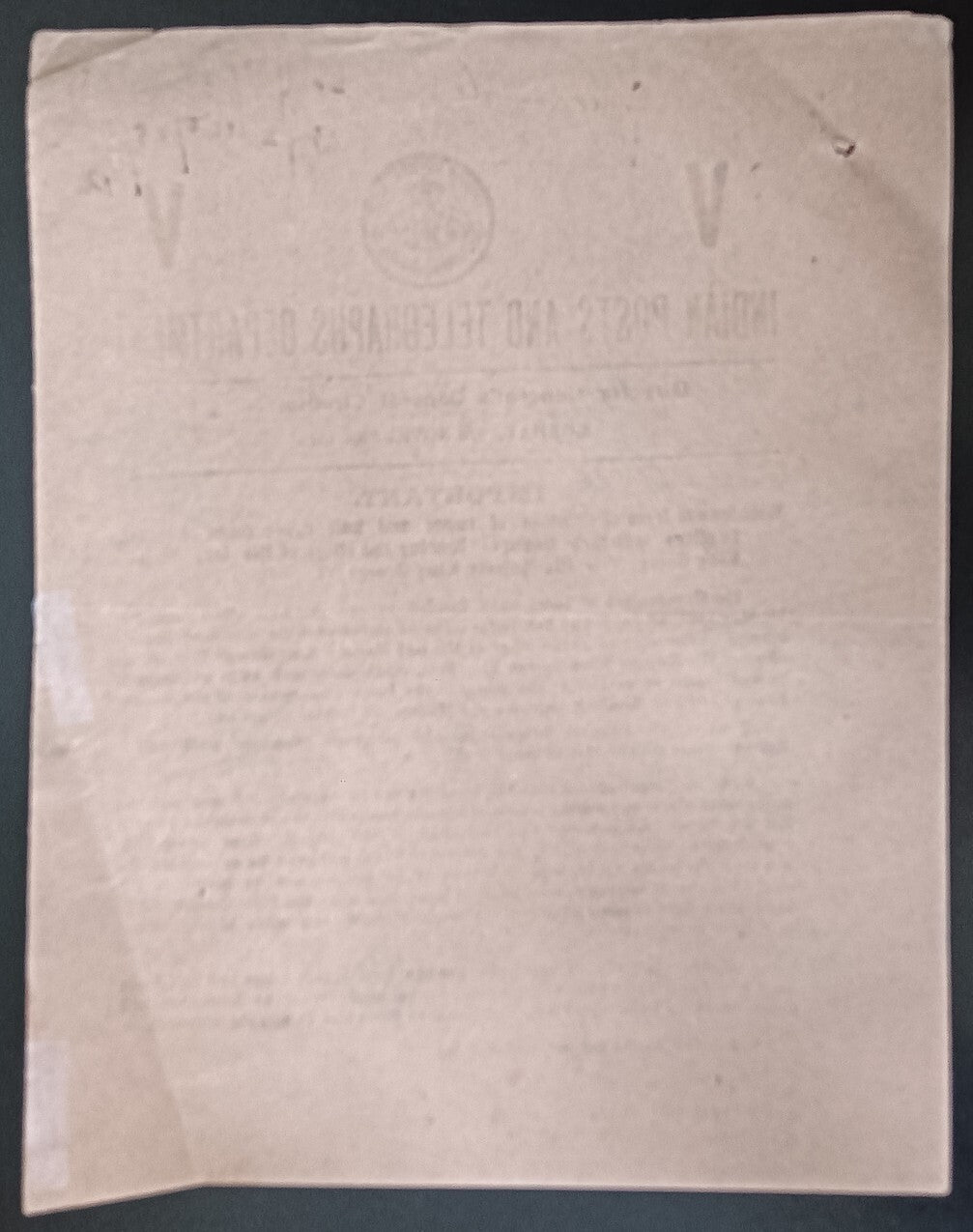 India NOTICE 9th November 1942 Withdrawal Rupee & Half Rupee Coins KGV & KGVI