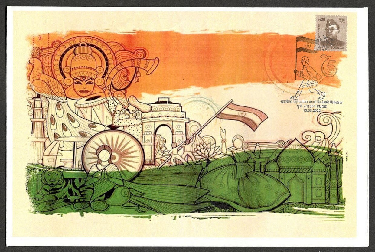 (AOP) India 2022 75th Year of Independence special covers S C BOSE (7)