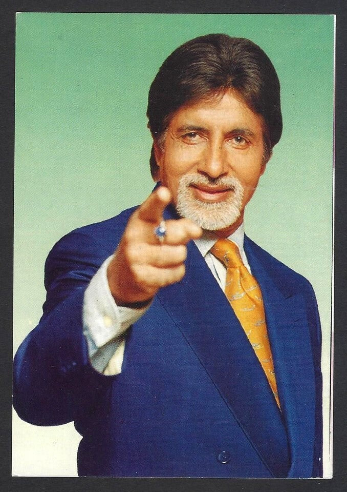 AOP India Bollywood vintage postcard AMITABH BACHCHAN