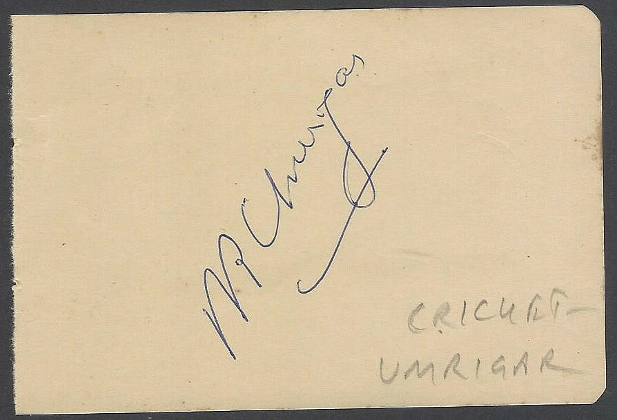 AOP Cricket POLLY UMRIGER India autograph 