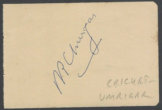 AOP Cricket POLLY UMRIGER India autograph 