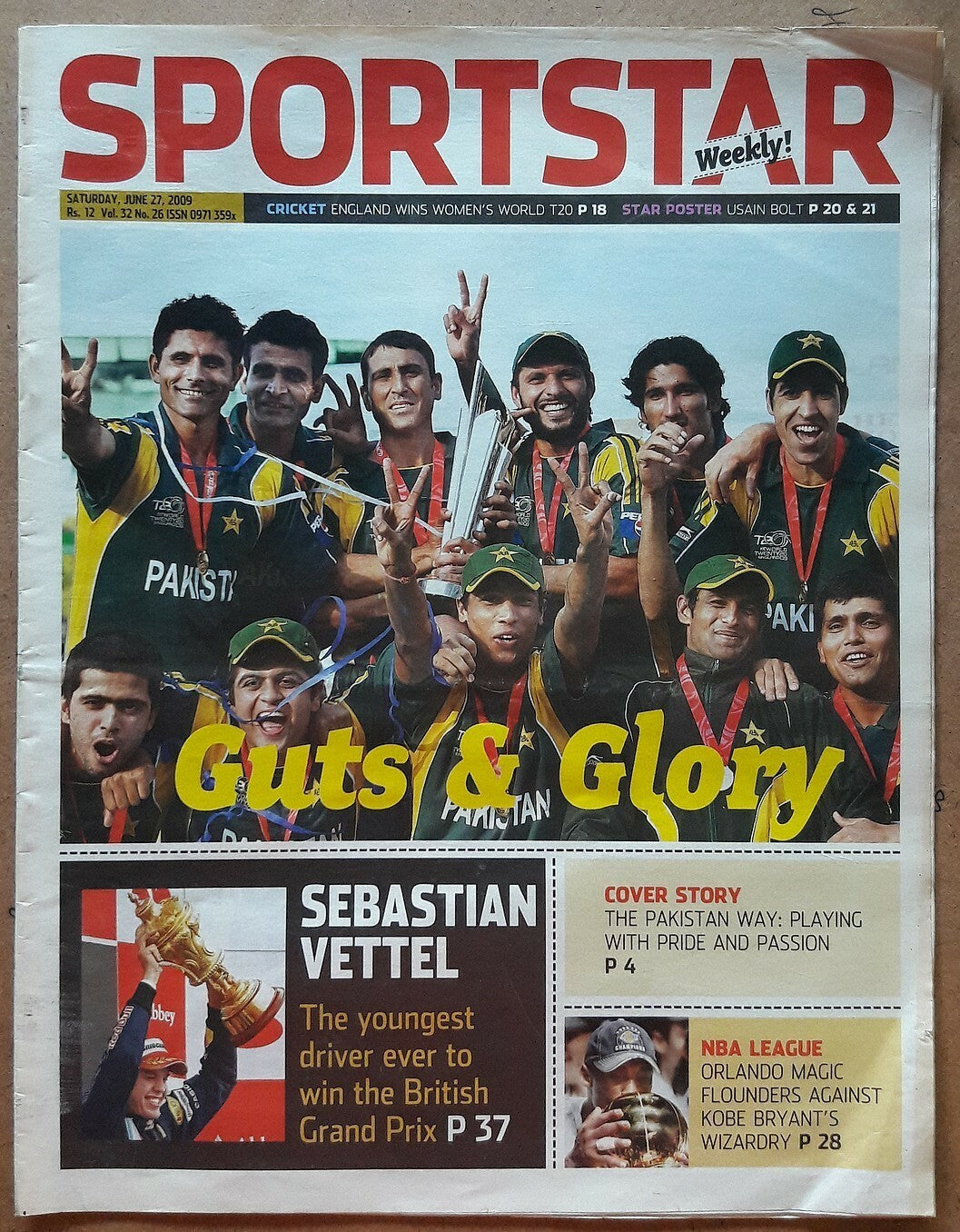 India Sportstar 2008-12 CRICKET cover issues 10” X 13” (5)
